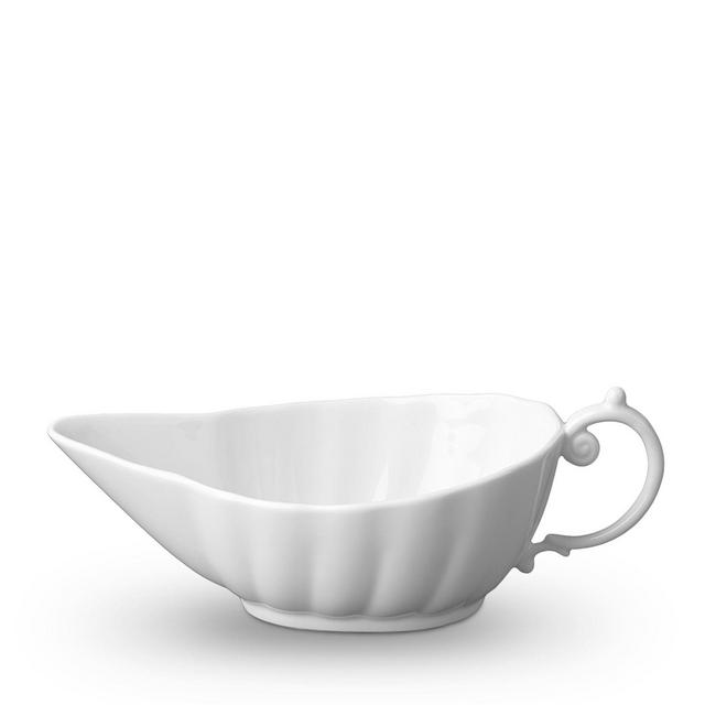 L'Objet Aegean White Gravy Boat