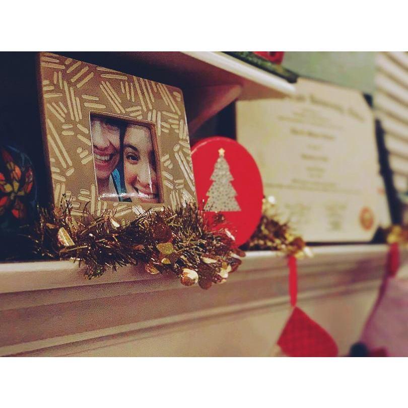 Christmas mantel views. (2018)