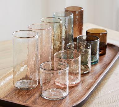Hammered Short Drinking Glasses (Set of 4)