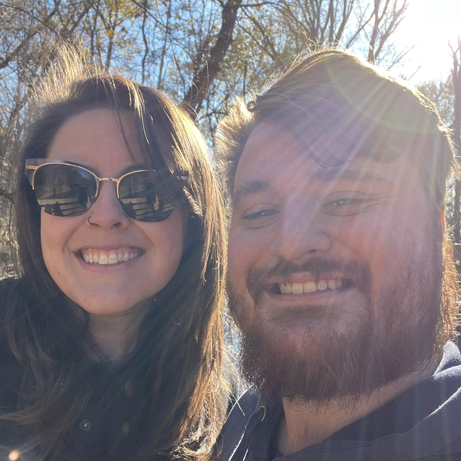 Moments before the proposal!