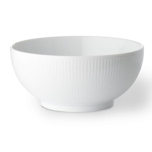 Royal Copenhagen White Fluted Plain 8" Serving Bowl