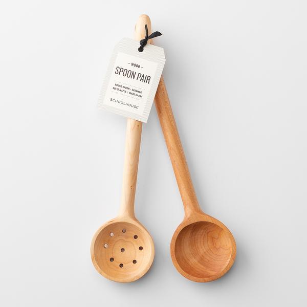 Wood Spoon Pair