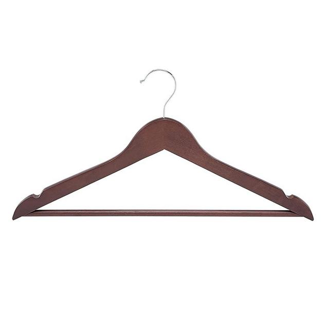 Amazon Basics Wood Suit Clothes Hangers - Cherry, 20-Pack
