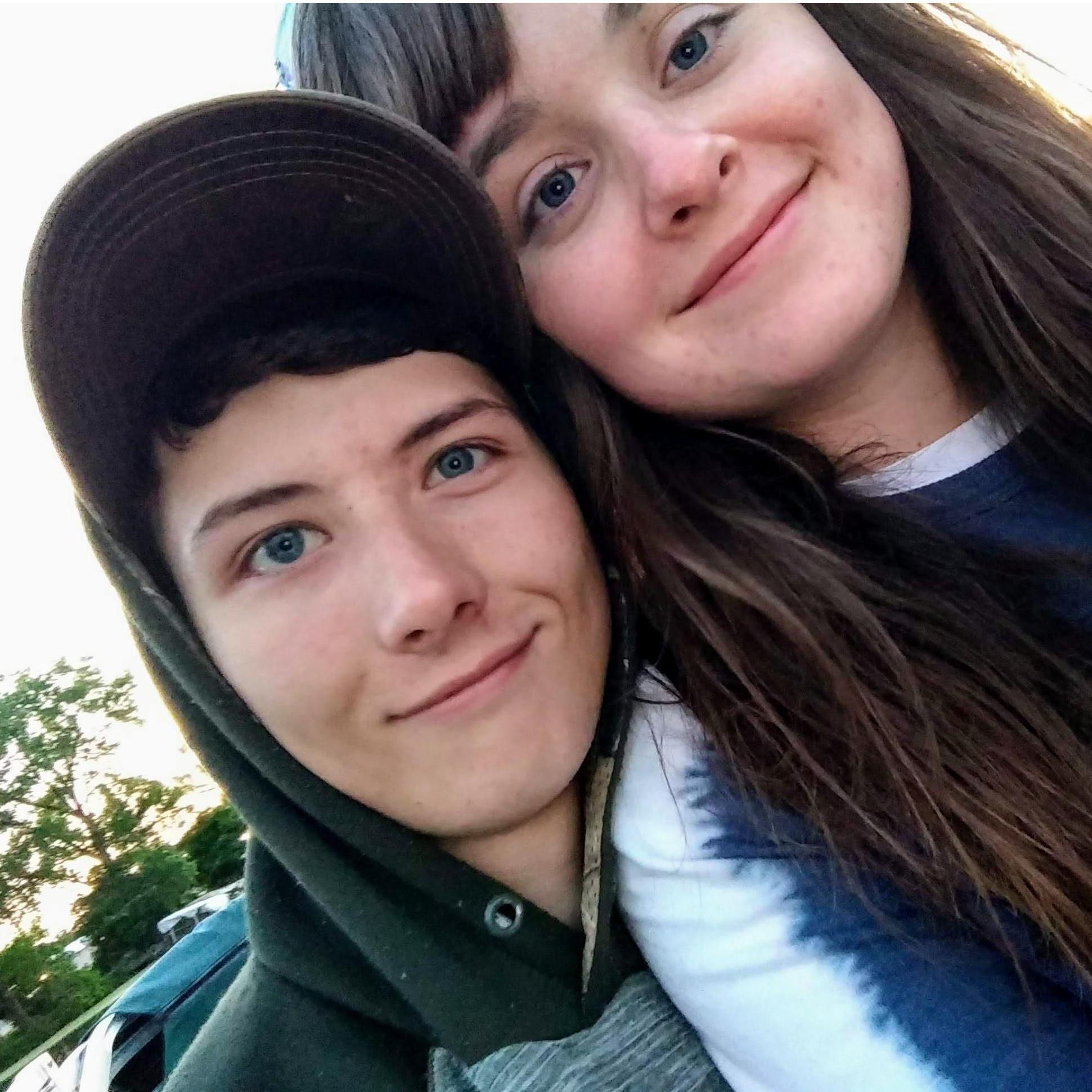 Our first photo together