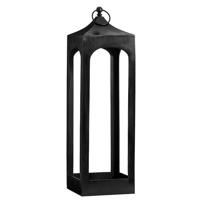 Caleb Handcrafted Metal Lantern, Black, Extra Large - 42.25"