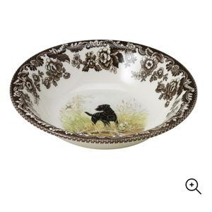 Woodland Ascot Cereal Bowl 8 Inch, Black Labrador Retriever