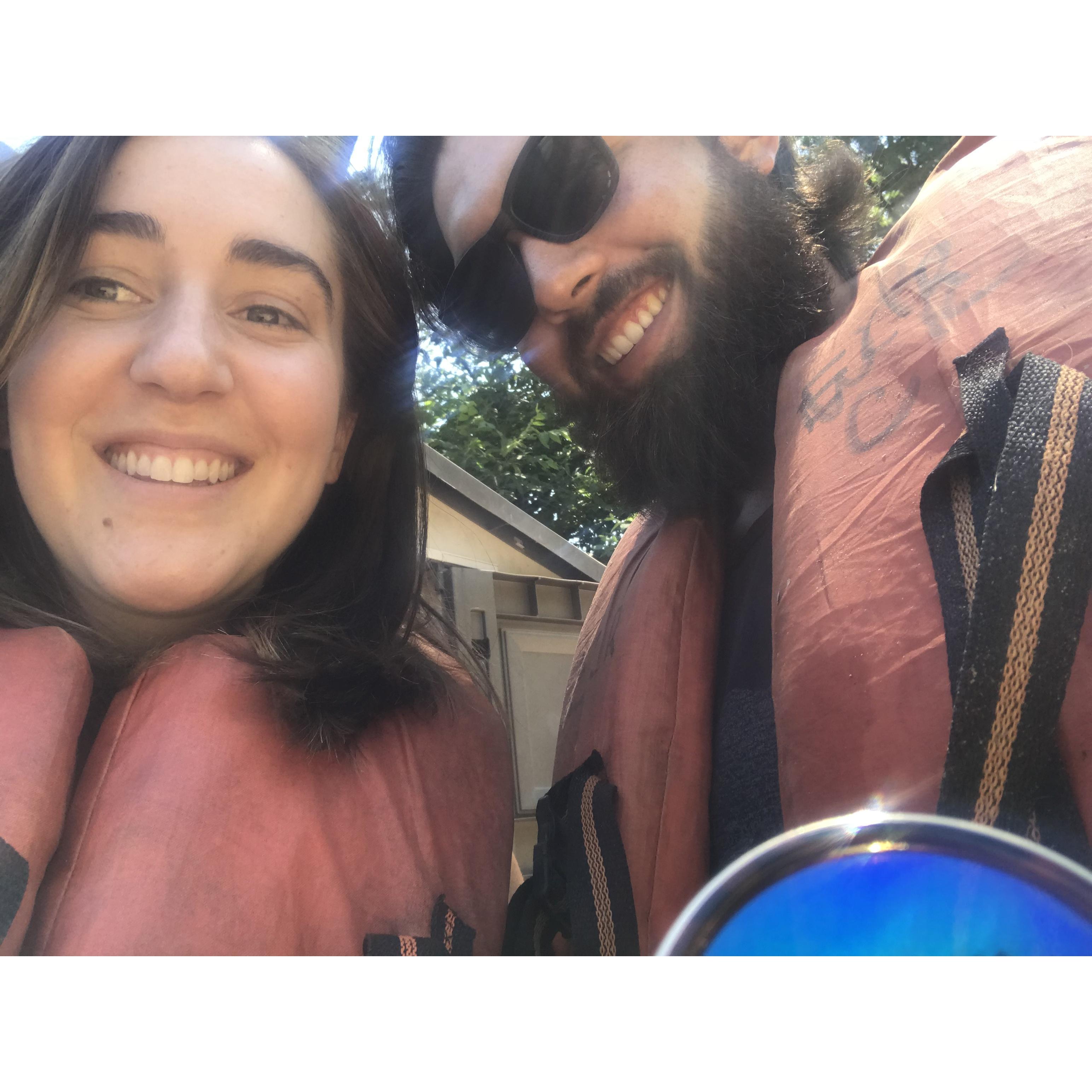 We went kayaking on the St. Croix and probably kayaked against the wind for about 4 hours straight