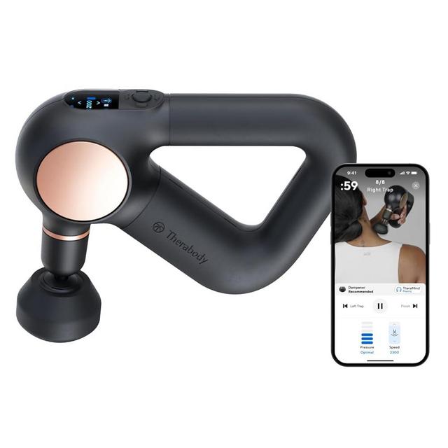 TheraGun Sense Percussion Massage Gun - Deep Tissue Personal Massager with Preloaded Breathwork Routines for Stress Relief, Pain Relief & Muscle Soreness in Neck, Back, Leg, and Knee(Black - 6th Gen)
