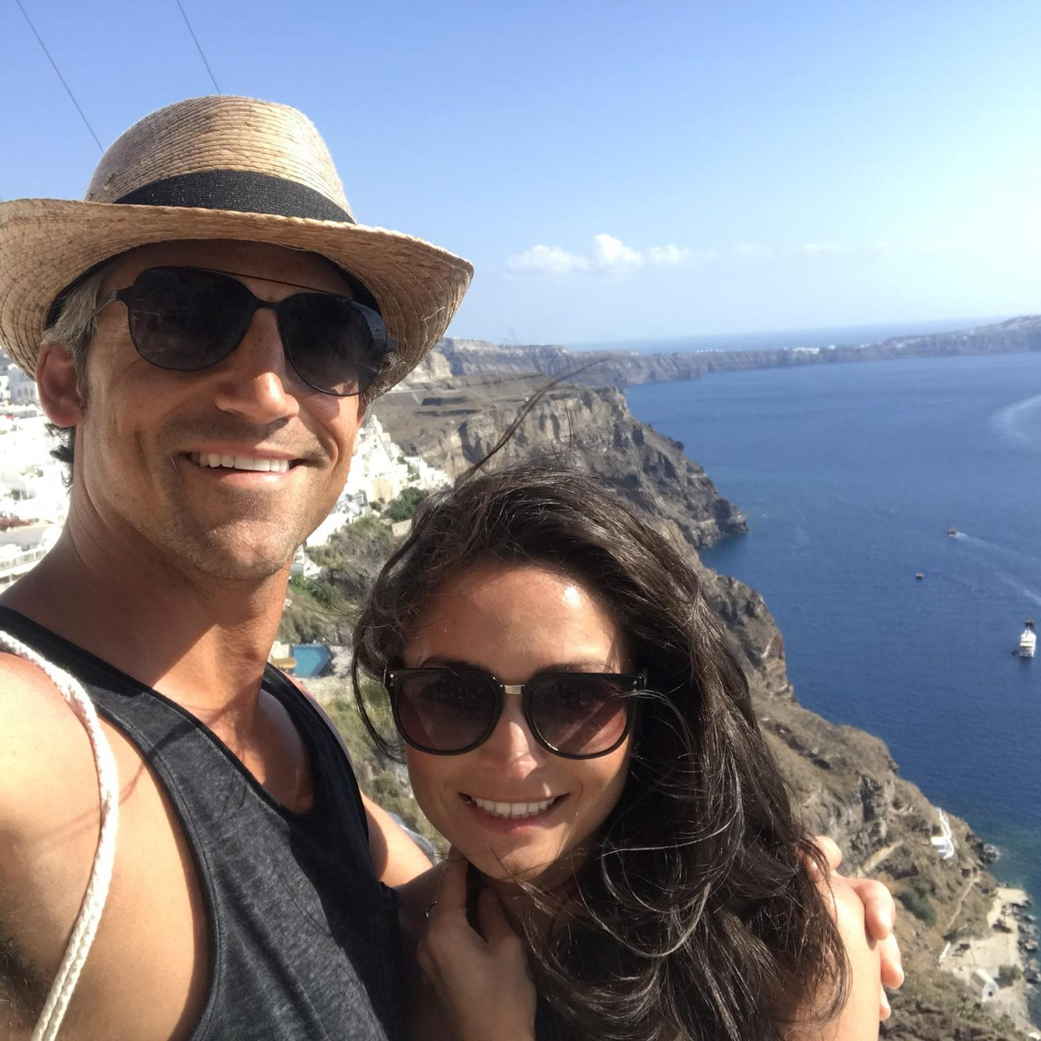 Walking around Fira on Santorini with the most incredible views