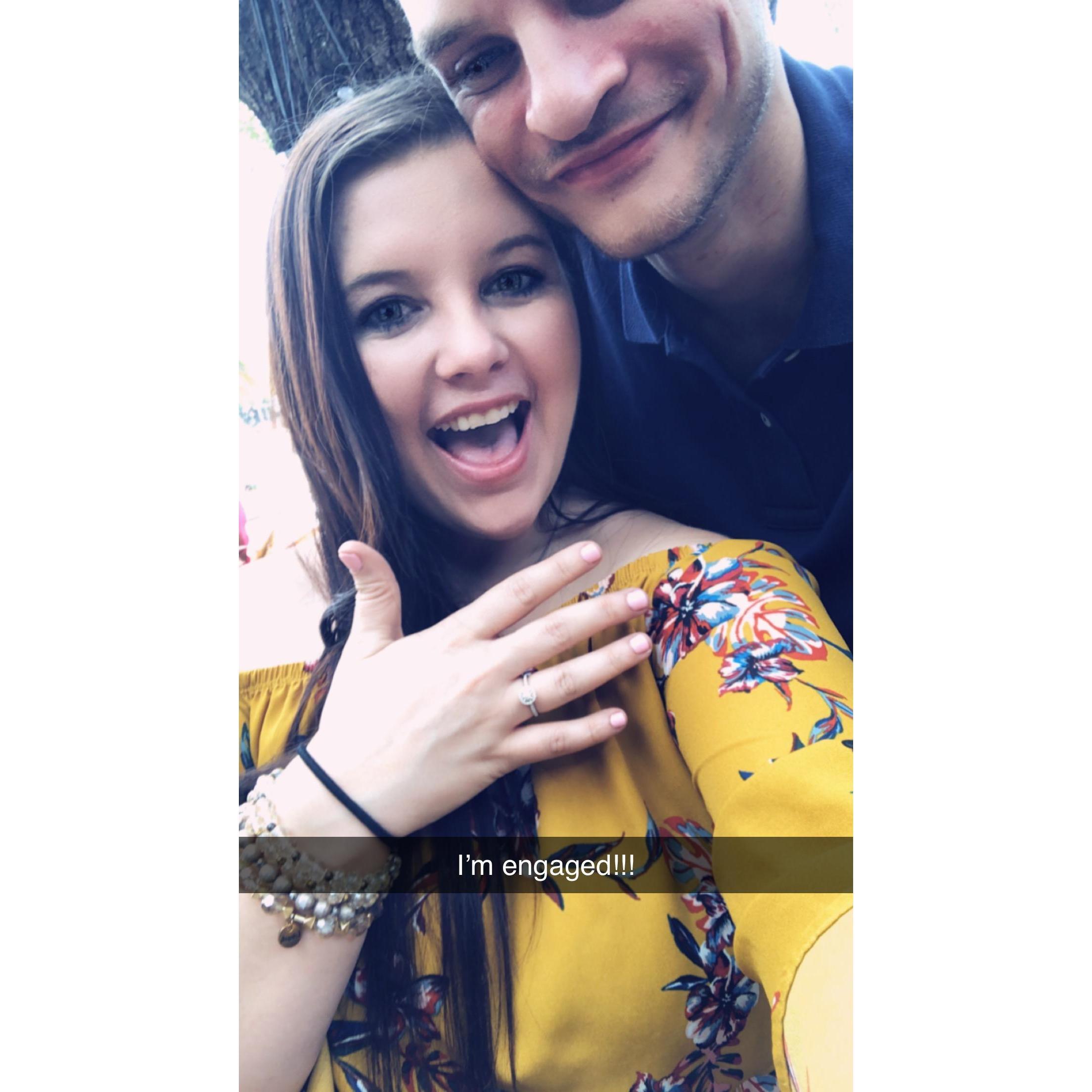 April 14th....we got engaged! Best birthday surprise!