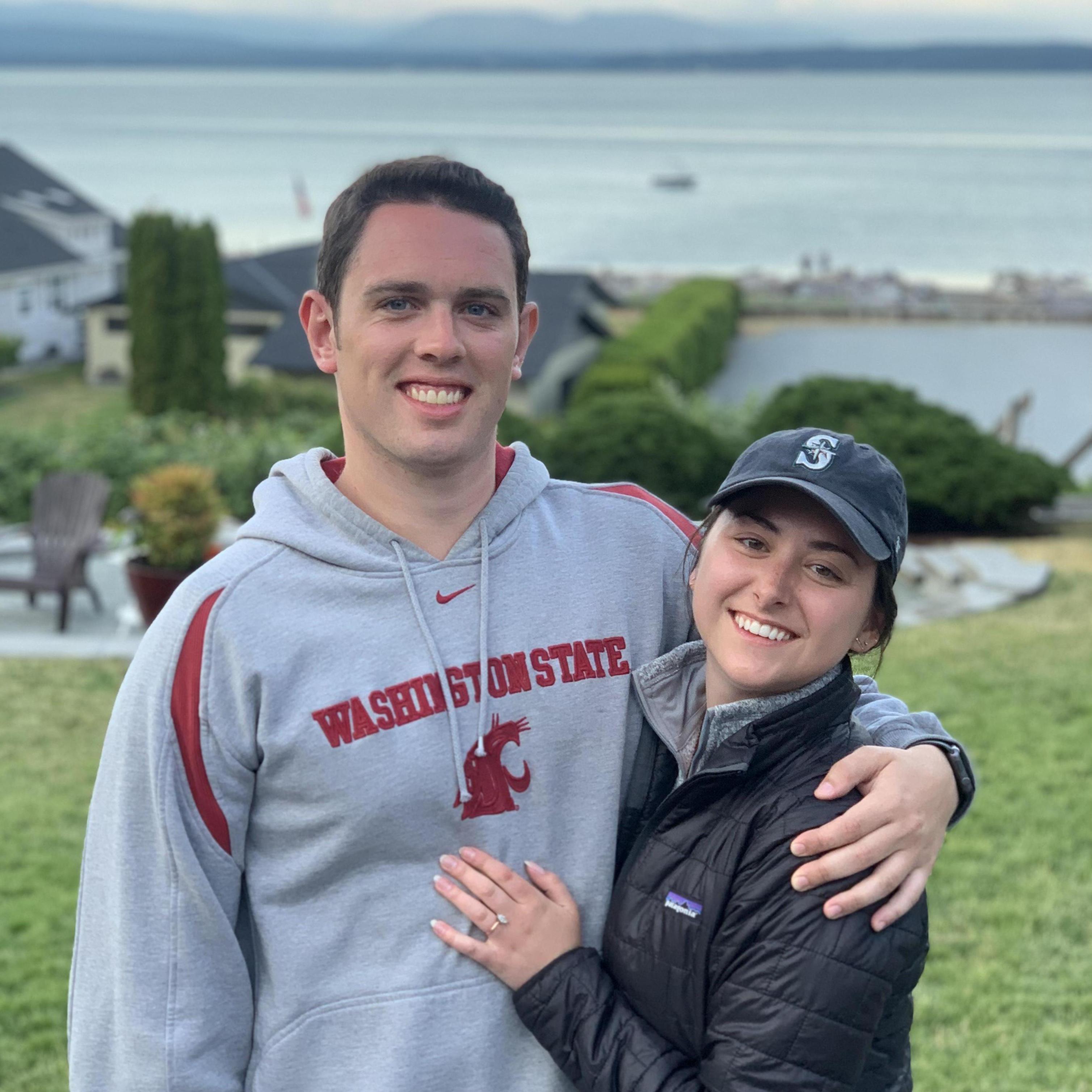 July 2019: Star-crossed (or shall we say star-SPANGLED) lovers at Camano Island on 4th of July.