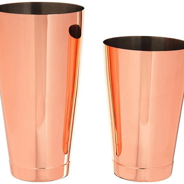Barfly Shaker Cocktail Tin, Set (18 oz and 28 oz), Copper