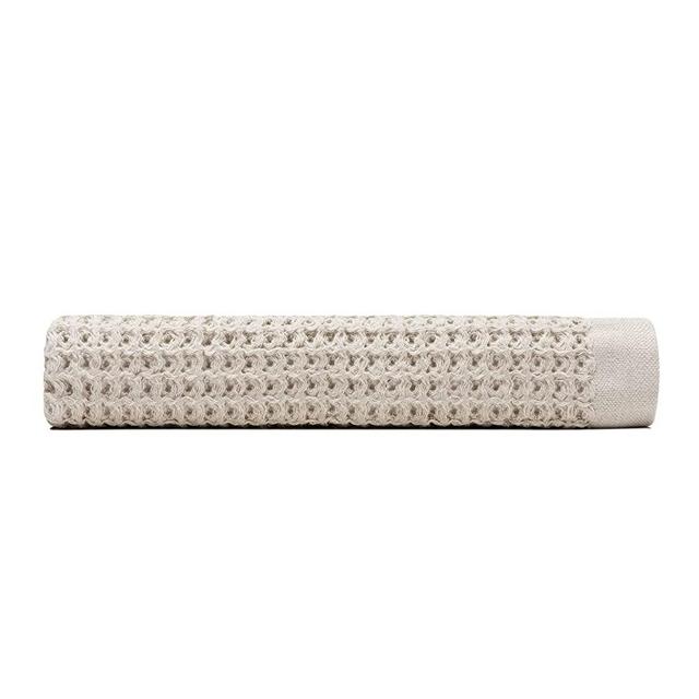 ONSEN Bath Sheet - Waffle Weave 100% Supima Cotton Towel - Lusciously Soft, Durable, Fast Absorbing Waffle Towel Bath Towel, Oatmeal