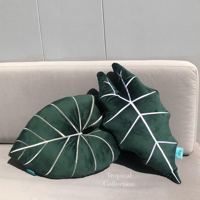 Velvet Leaf Pillows