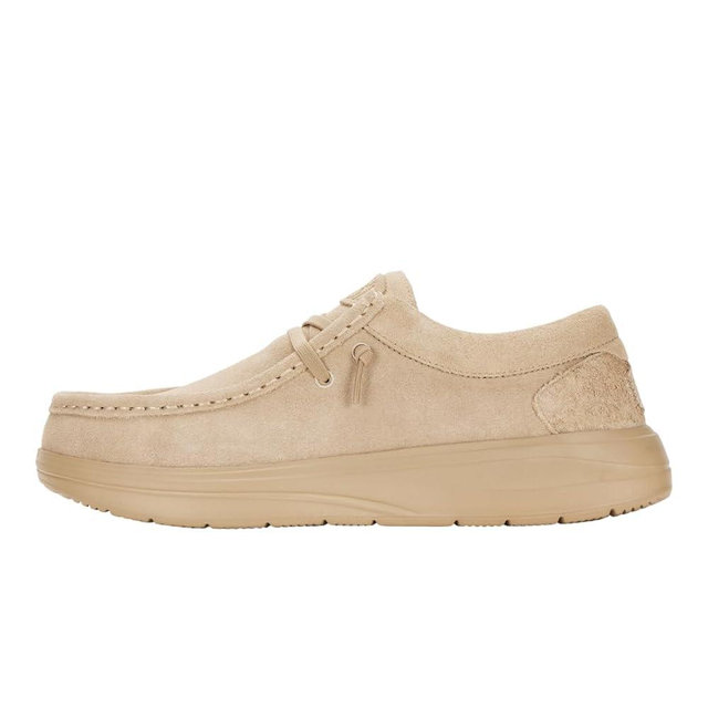 HEYDUDE Men's Wally Comf Suede Slip-On Loafers | Lightweight Men's Casual Shoes | Extra Plush Midsole Padding for Everyday Wear