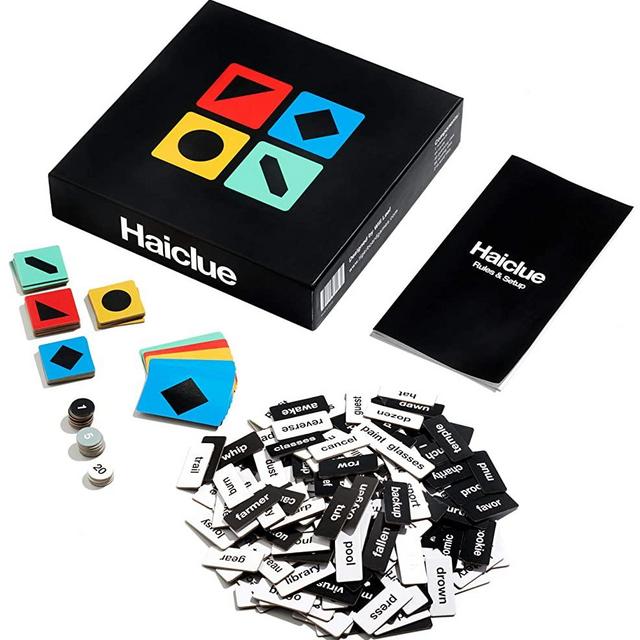 Haiclue | Fast-Paced Board Game for 2-12 Players | Combine Word Tiles to Create Clues | Quick Creative Activity for Adults or Families | Two Player Cooperative or Multiplayer Competitive Party Game