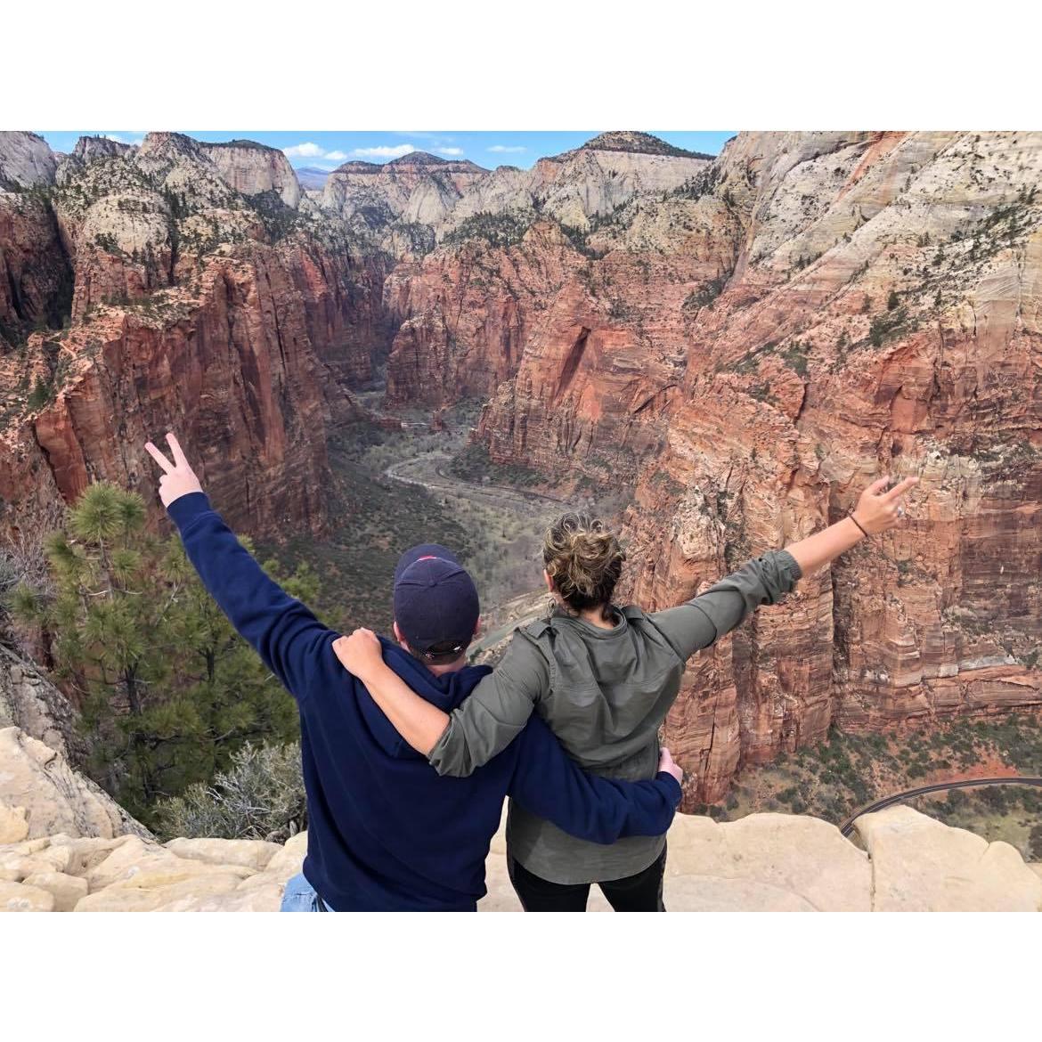 Top of Angel's Landing, Zion. 2020.