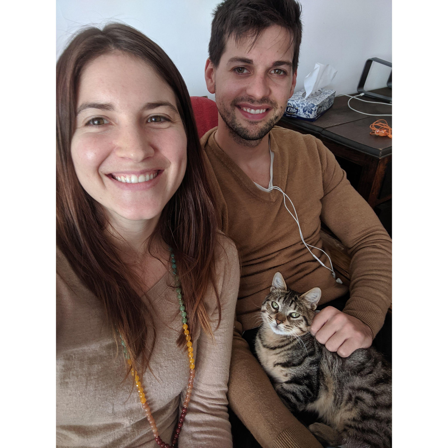 We first moved in together in April 2019 and shortly after adopted Simone.
