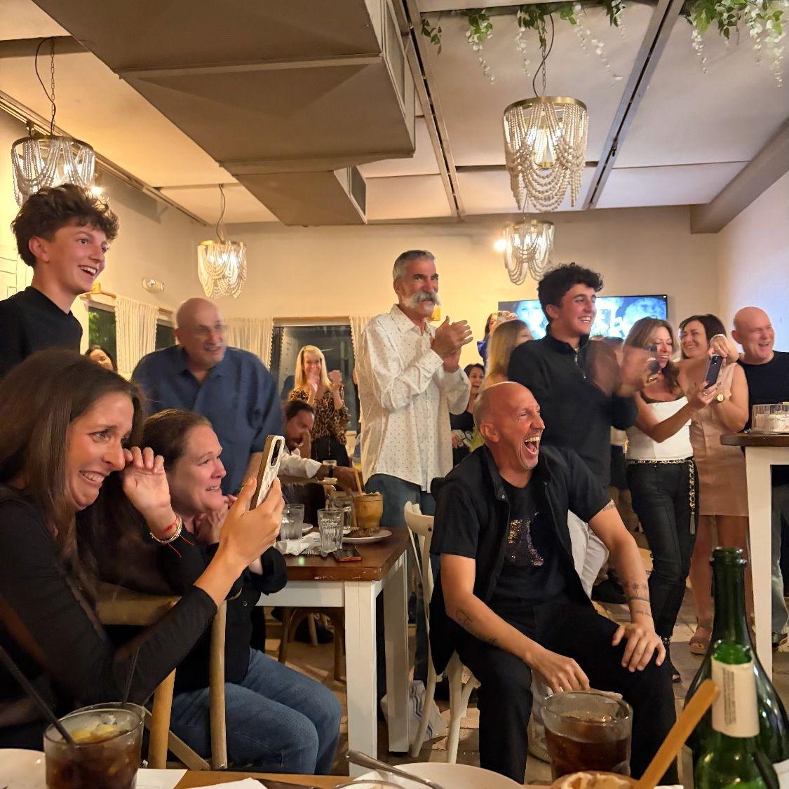 When you realize your family and friends  are  just as emotional as you are..I was surprised, they were surprised, everyone cried!
