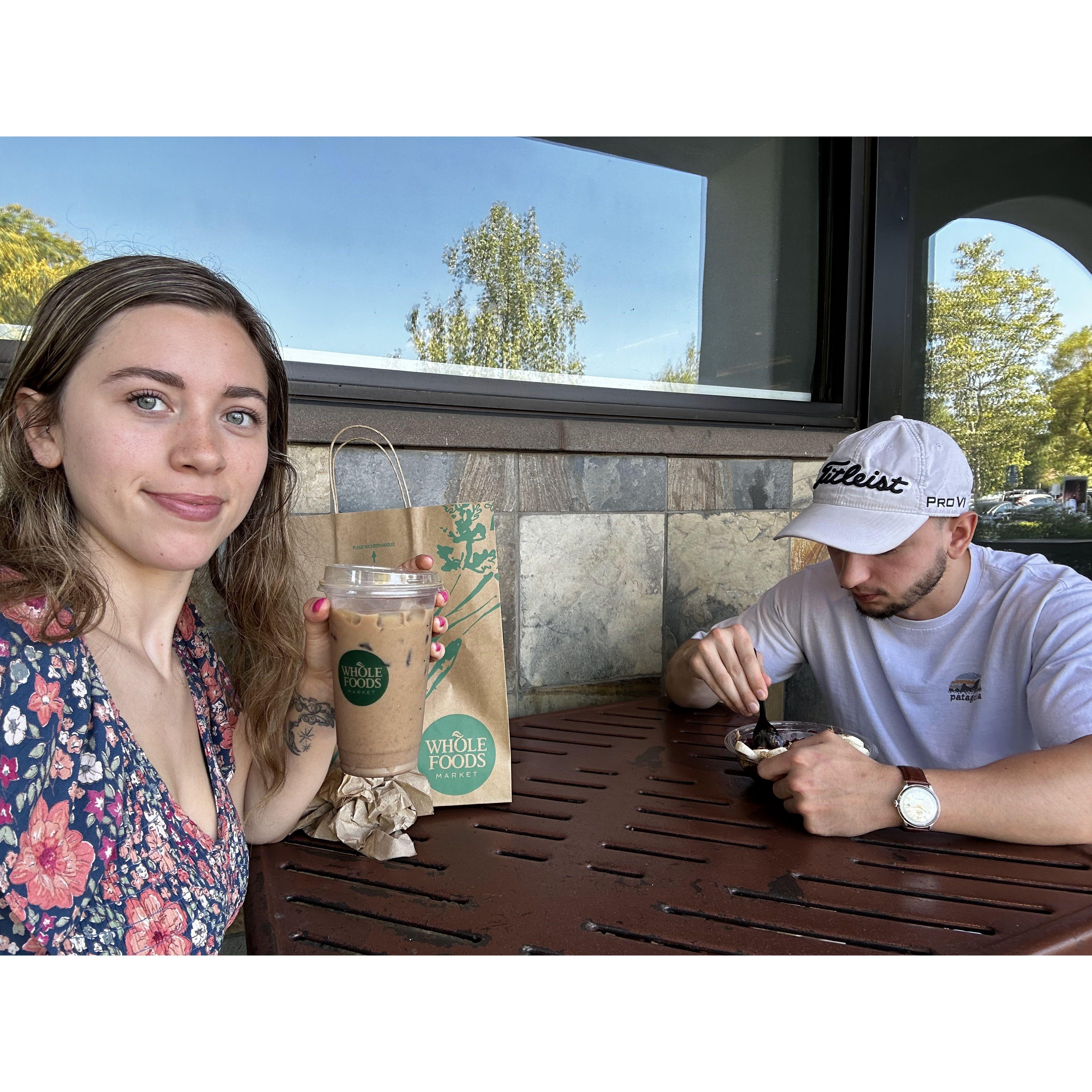Getting coffee/snacks