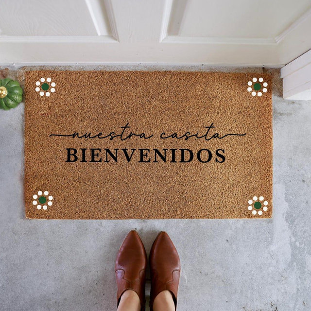Nuestra Casita Doormat| Bienvenidos a nuestra casita doormat| bienvenidos mat|casita doormat| doormat casita| latin doormat| spanish doormat