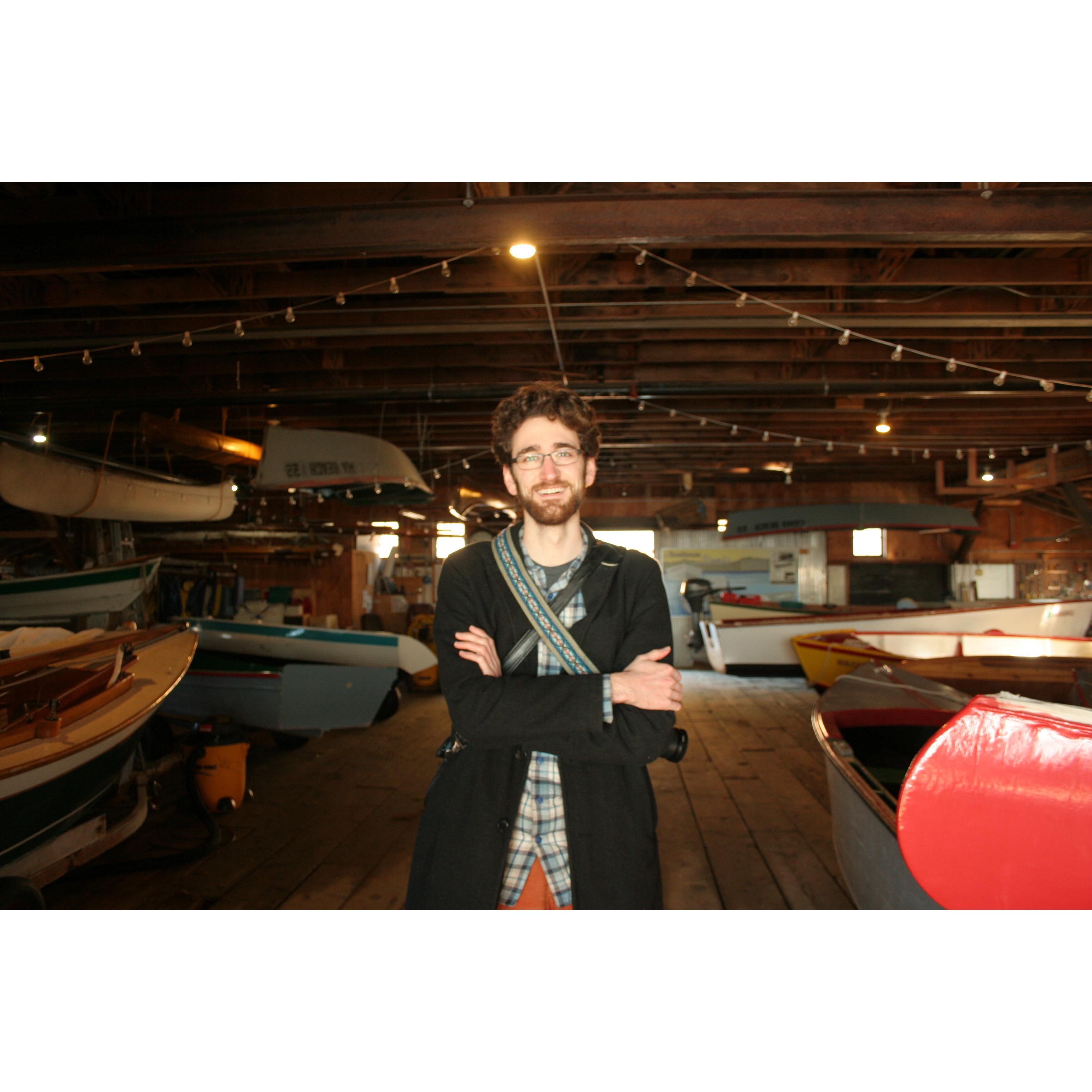 Visiting the Center for Wooden Boats on Camano Island.