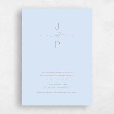 Sky, Blue Wedding Invitation - Colbie Classic