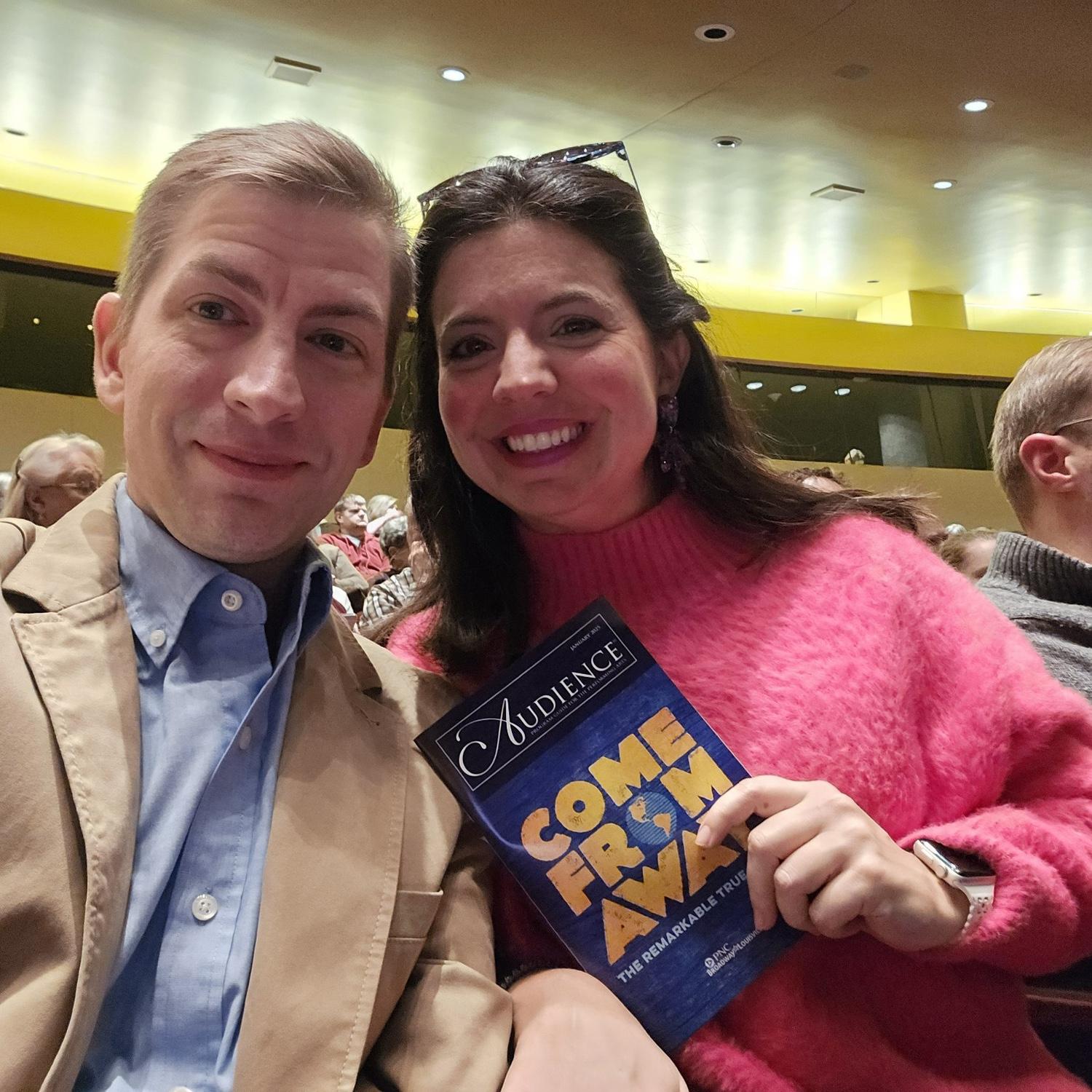 Our first selfie! This was an early date in January. Lenae nervously asked Jon to go with her so she didn't have to go alone.