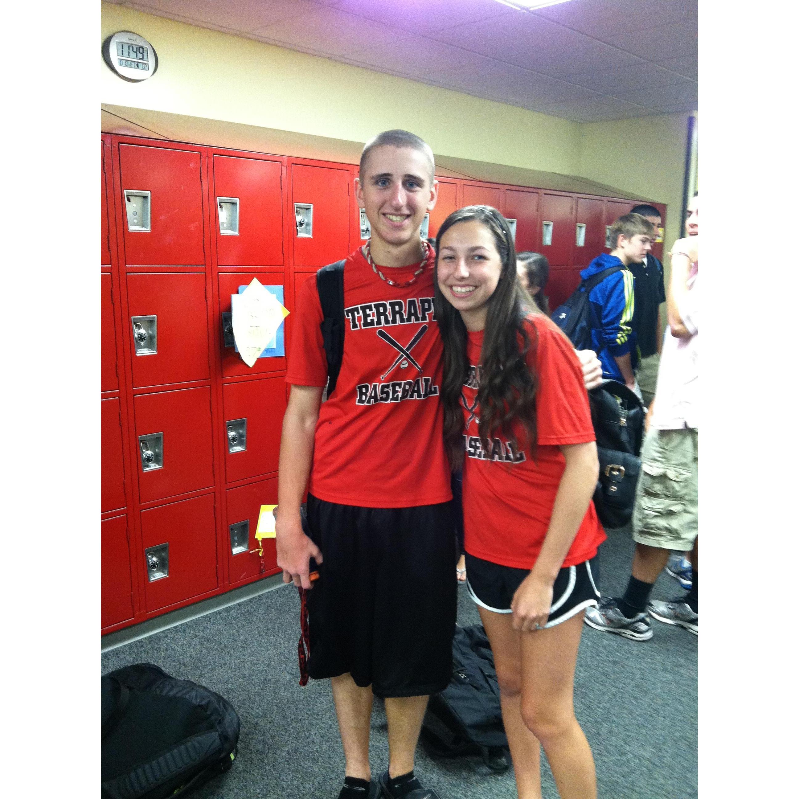 Our very first picture together in Sept. of 2012