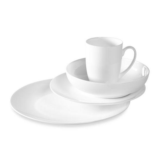 Tabletops Unlimited® Monarque Bone China 16-Piece Dinnerware Set
