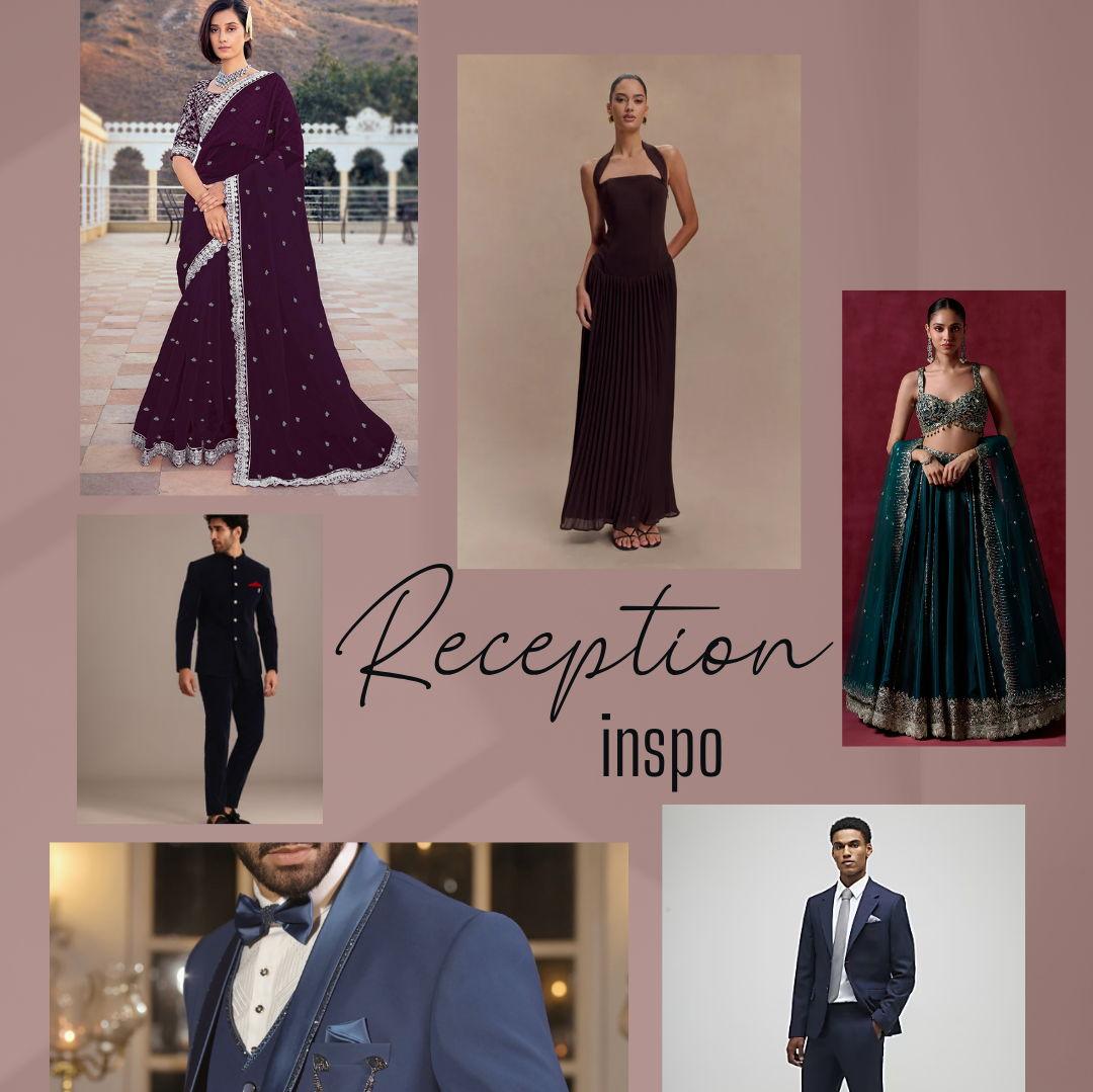Formal American or Indian Cocktail attire preferred. Traditionally, there is an outfit change between the ceremony and reception, however not mandatory.