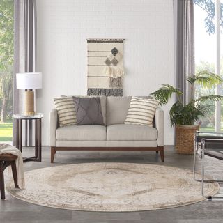Astra Washable Round Area Rug