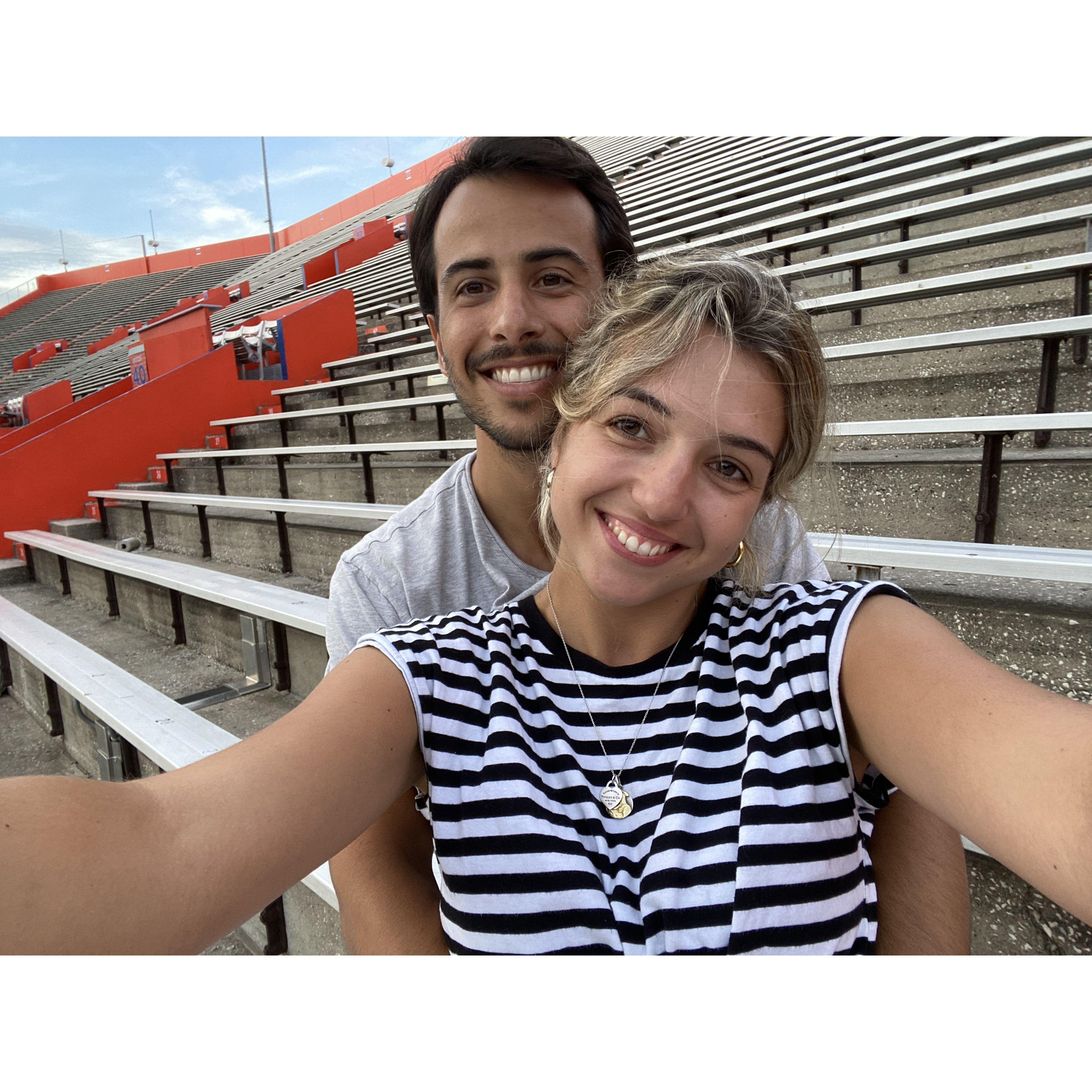 Back at our alma mater #GatorsForever
