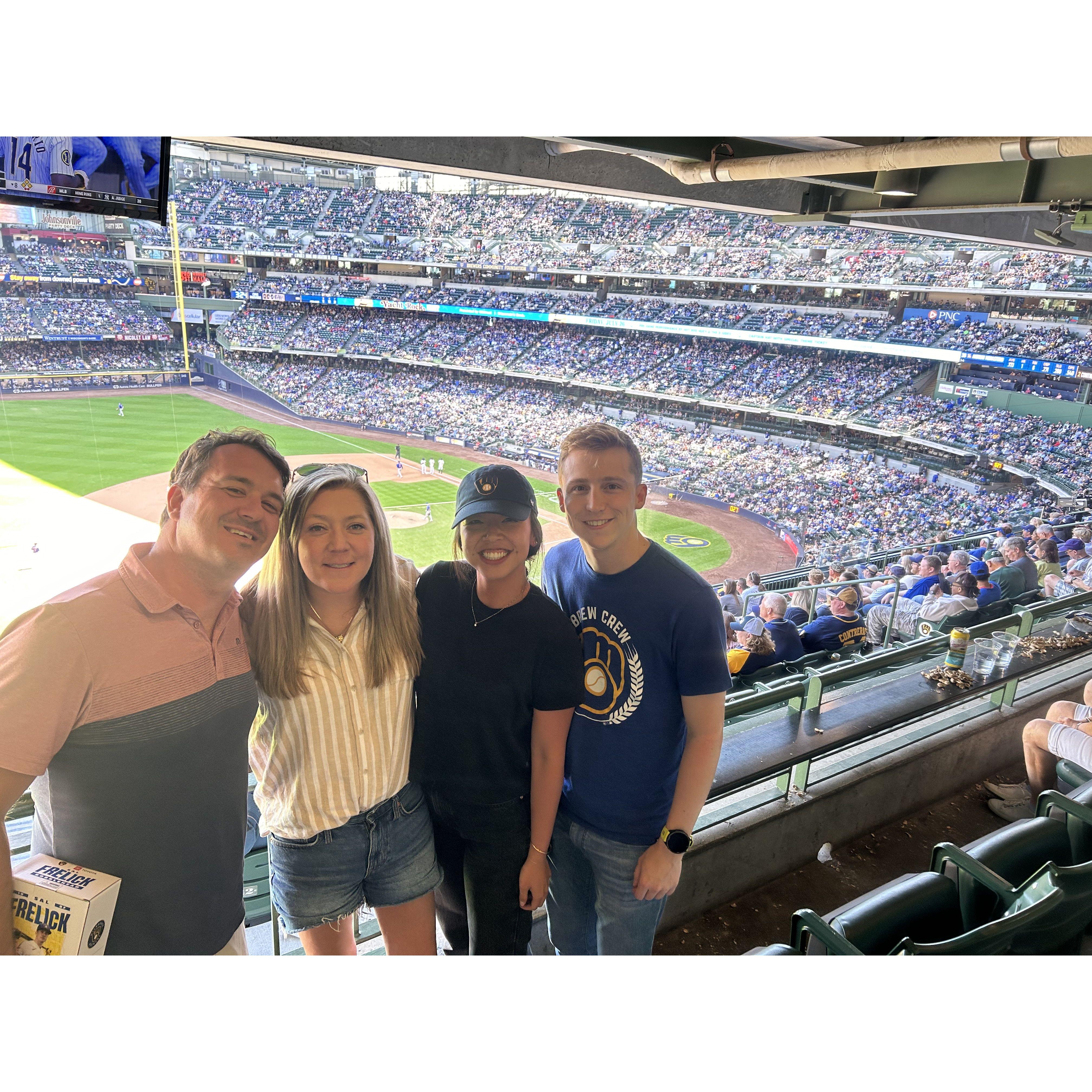 Brewers game with friends!
