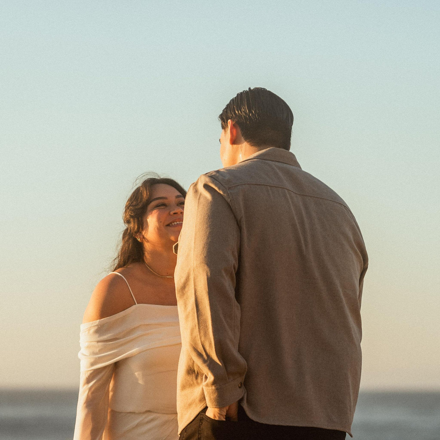 The moment she said "yes"...about five times.
