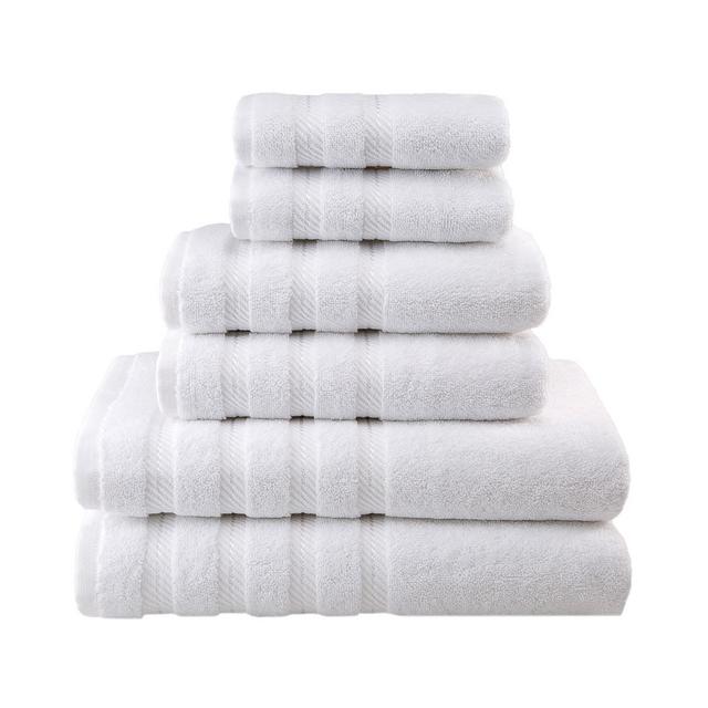 American Soft Linen 100% Turkish Cotton 6 Piece Towel Set - Gray