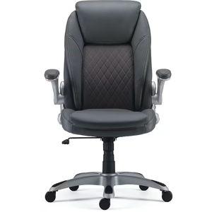 Staples Sorina Ergonomic Bonded Leather Swivel Executive Chair, Grey (53253) | Staples