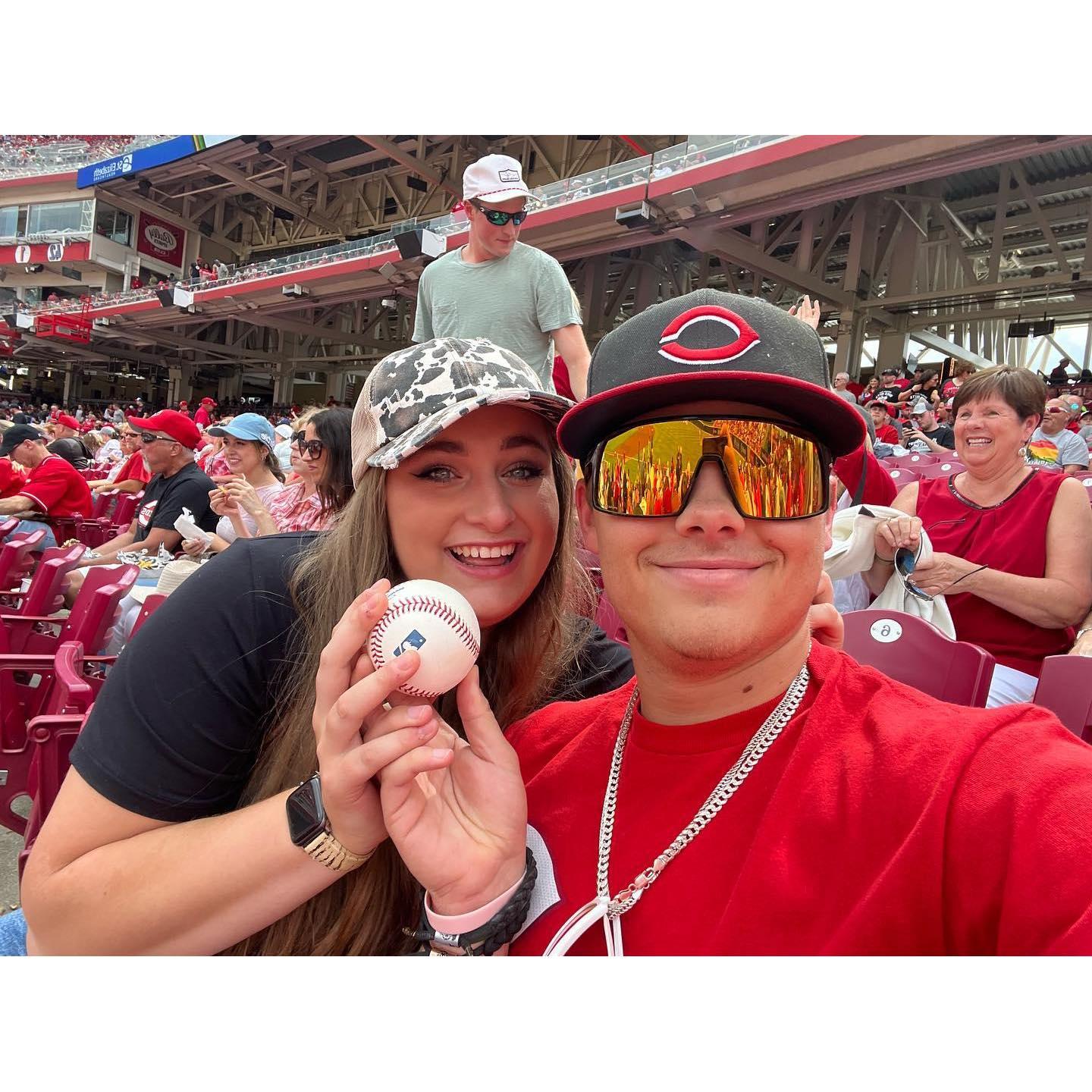Our first Reds game together!