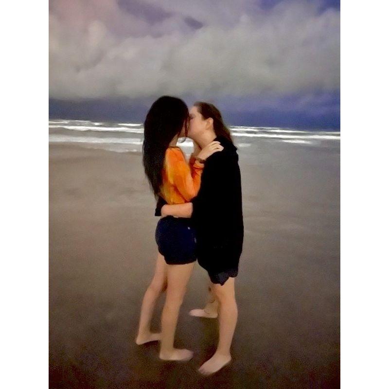 Rather than stay inside as a tropical storm approached Corpus, we went to the beach to watch as it neared us