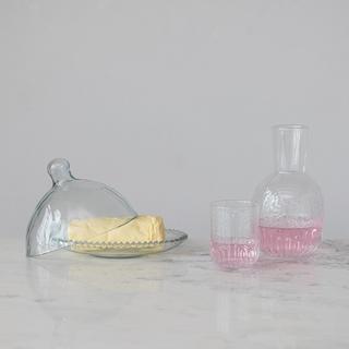 Debossed Carafe with Glass