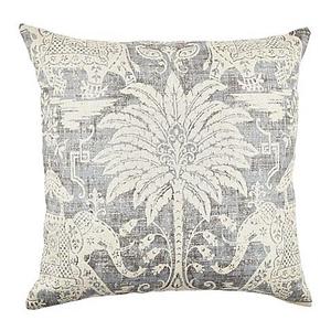 Vesper Lane Bohemian Square Throw Pillow in Cool Grey