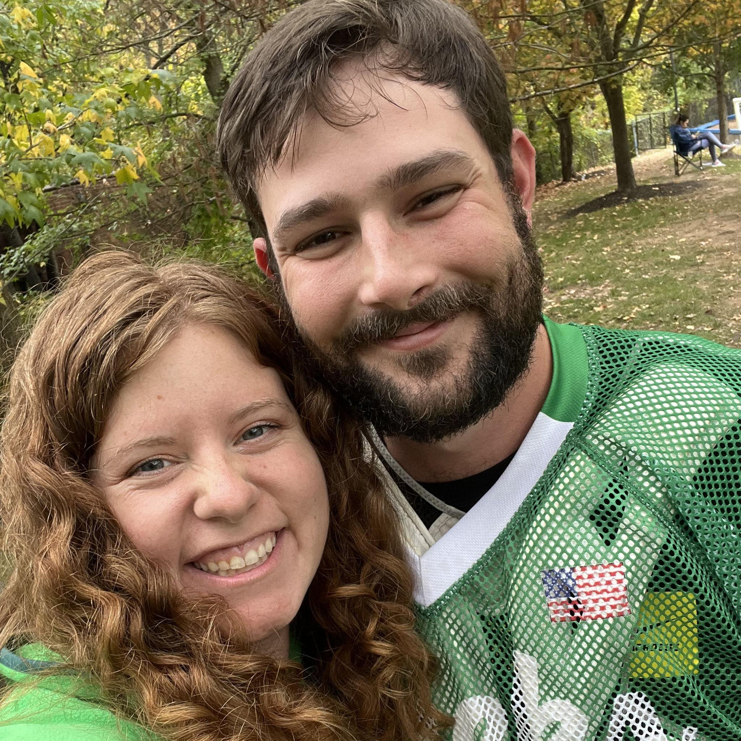 Cheering Zach on in Men's League Lacrosse