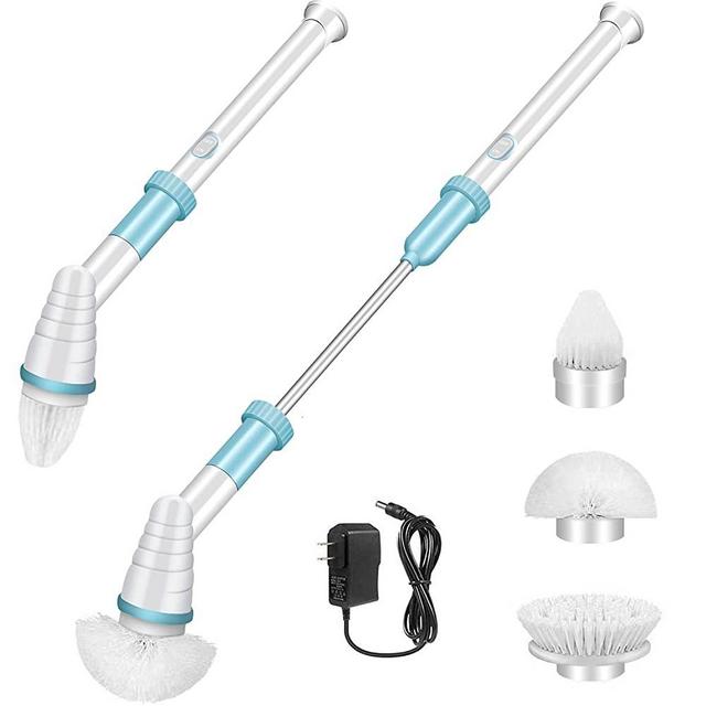 Spin Scrubber, 360 Cordless Tub and Tile Scrubber, Multi-Purpose Power Surface Cleaner with 3 Replaceable Cleaning Scrubber Brush Heads for Tile, Floor, Bathtub,Kitchen, Pool