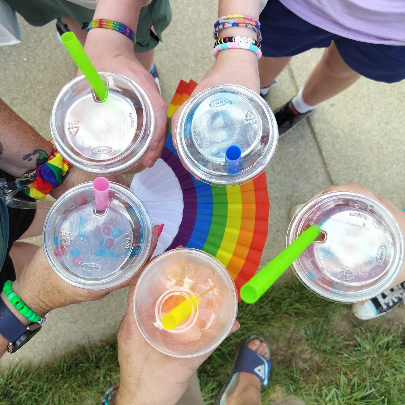 All five of us celebrating love.