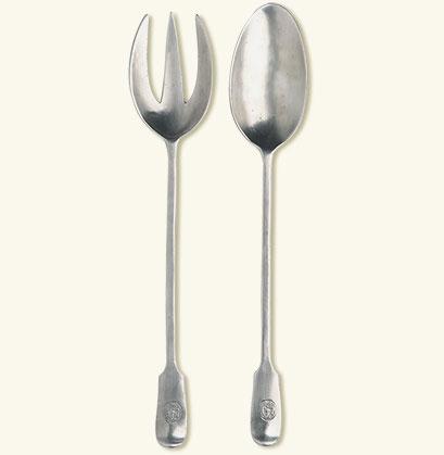 Antique Serving Fork & Spoon