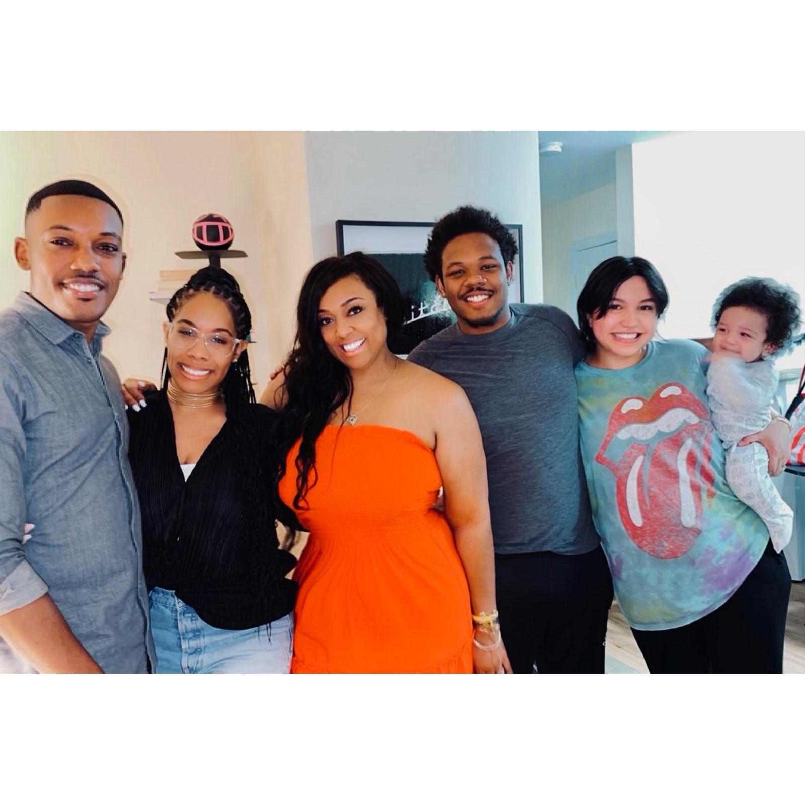 Meeting up with Keisha's Mom, brother, Sister-In-Law and adorable nephew! A house full of love - NYC 2023 -