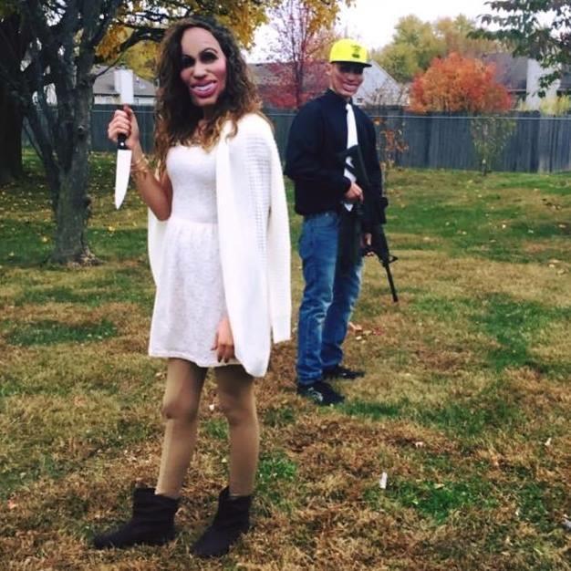This was our first time ever dressing up for Halloween