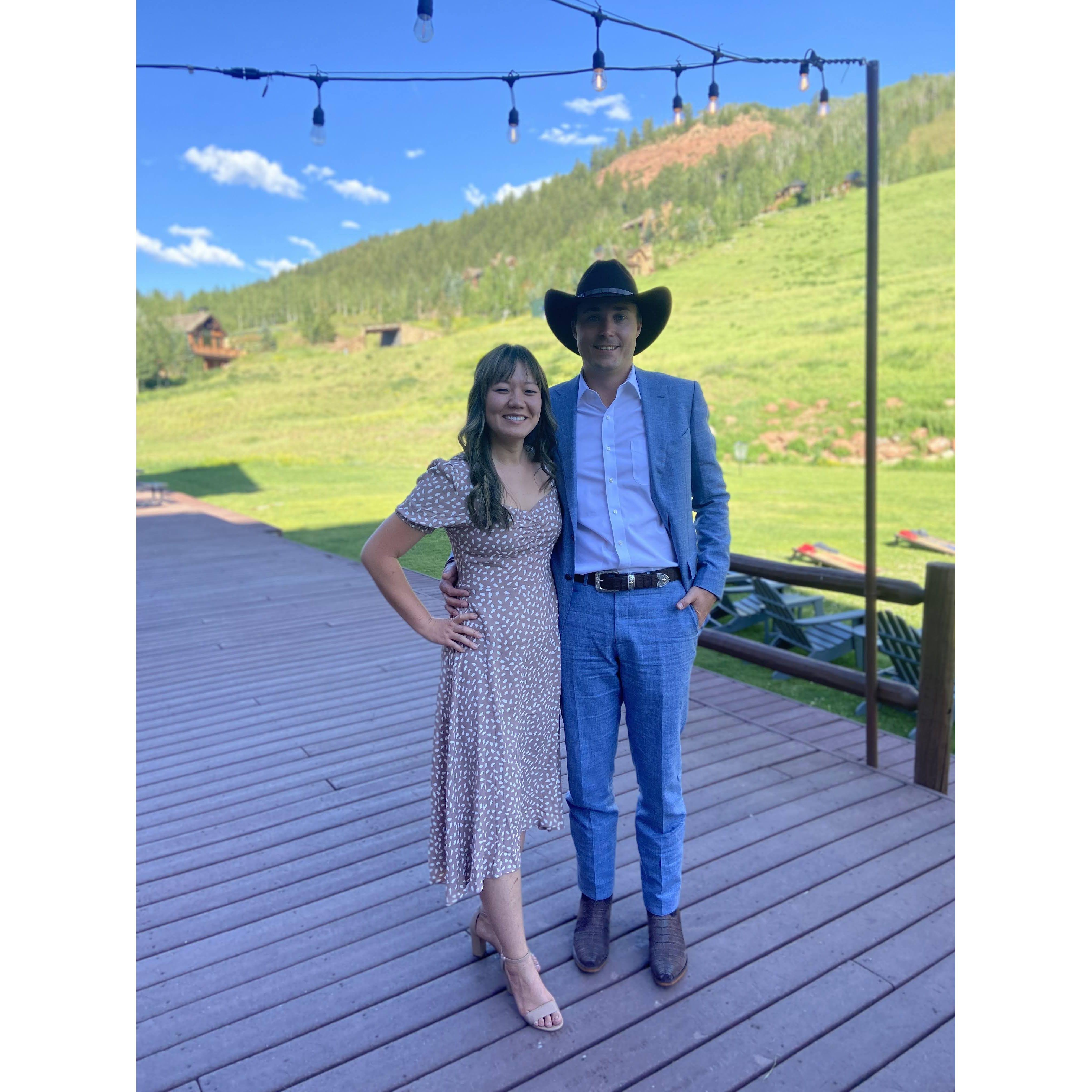the yee to my haw in Aspen, CO for our best man's wedding