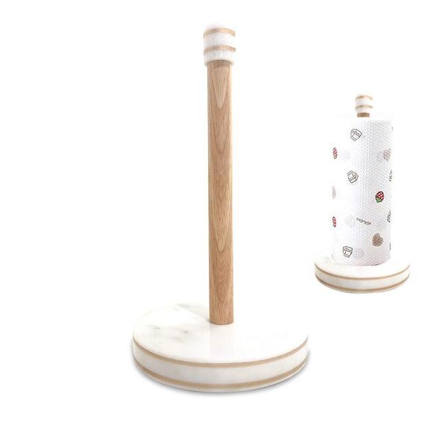 Saddet1714 - Marble Paper Towel Holder - Marble Paper Towel Holder countertop - Paper Towel Holder Gold Lines- Ceramic Paper Towel Holder - Marble Towel Holder - Kitchen Paper Towel Holder Marble