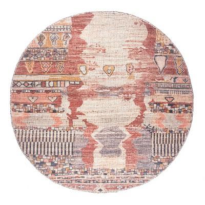 6' Round nuLOOM Vintage Flatweave Hermina Area Rug